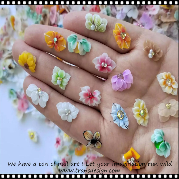 3D HANDMADE Acrylic Nail Art 6/Case #3