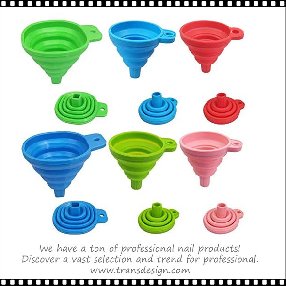 FUNNEL Silicone Collapsible, Pink 2.5" Diameter