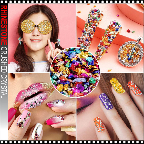 CRYSTAL CRUSHED Transparent AB Color 1oz.