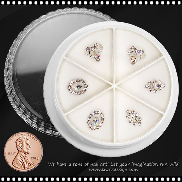 NAIL CHARM RHINESTONE Design 6/Case #404