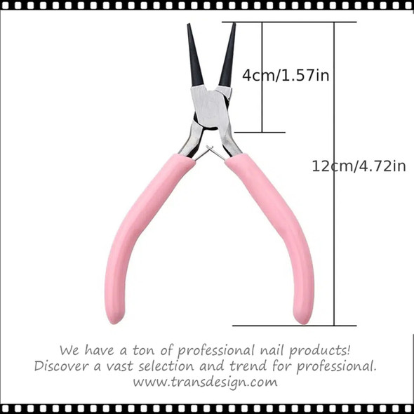 JEWELRY PLIERS Double Round Nose, Pink