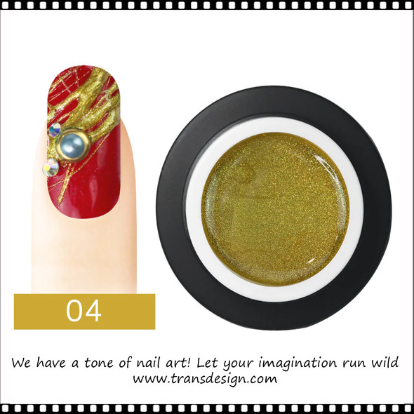 CRE8TION Perfect Line Design Spider Gel #04 Gold 7.5g.