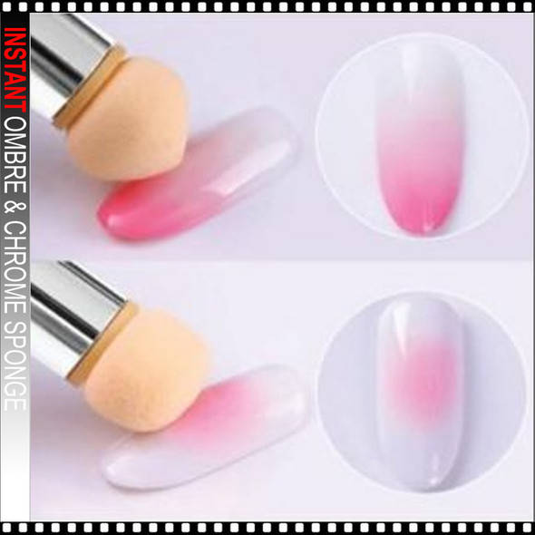 OMBRE & CHROME SPONGE Gradient Pen, Green Pixie, 4 Extra Sponge 