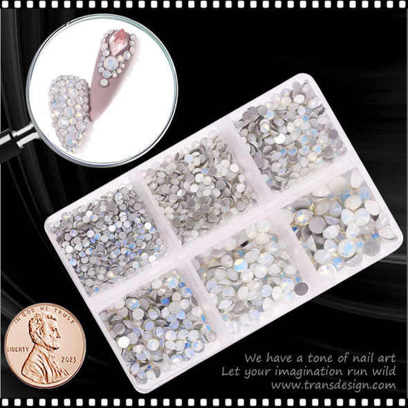 RHINESTONE CRYSTAL White Opal 1000/Case #SZCT-036