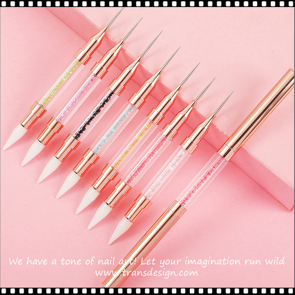 REPLACEMENT Rhinestone Wax Head, White, Fine Thread 2/Pack