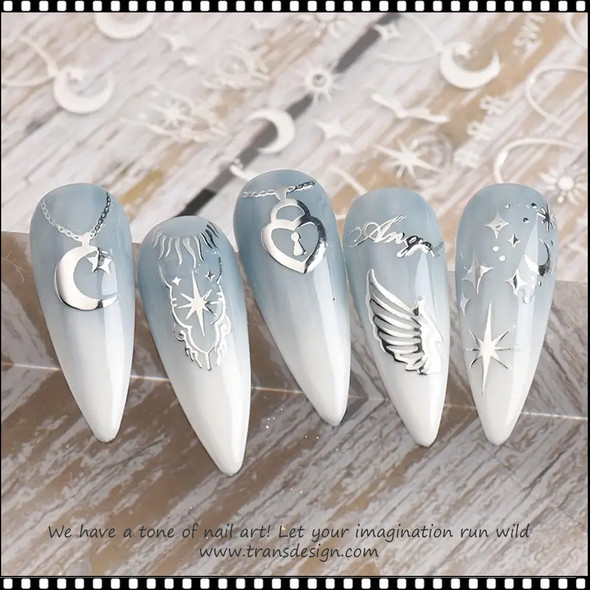 NAIL STICKER Abstraction, Heart Locket & Infinity Symbol #SWTO15