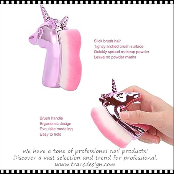 DUSTER BRUSH Unicorn, Pink, 3.5" Length *