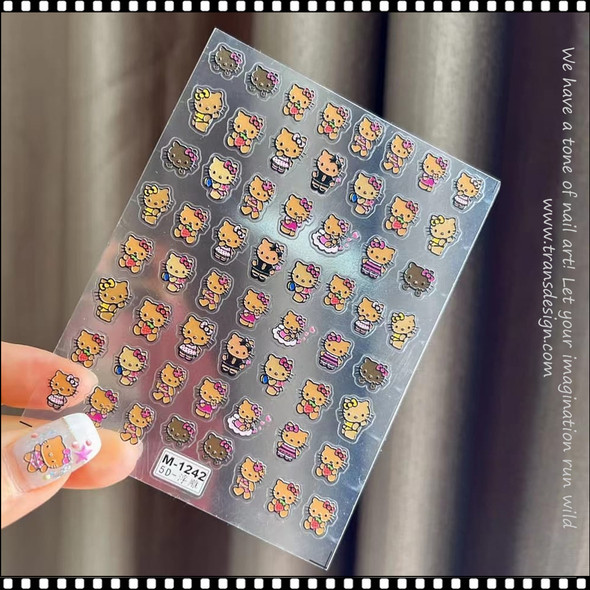 6 Sheets Louis Vuitton Nail Stickers HelloKitty