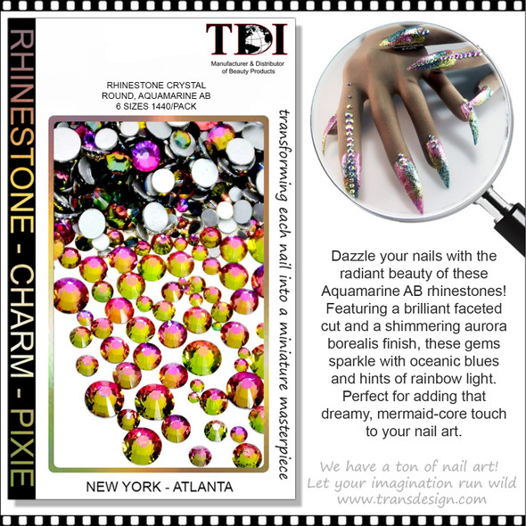 RHINESTONE CRYSTAL Rainbow 1440/Pack