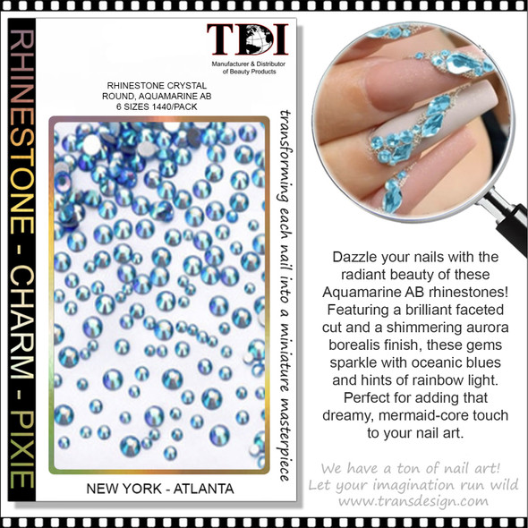 RHINESTONE CRYSTAL Light Blue1440/Pack