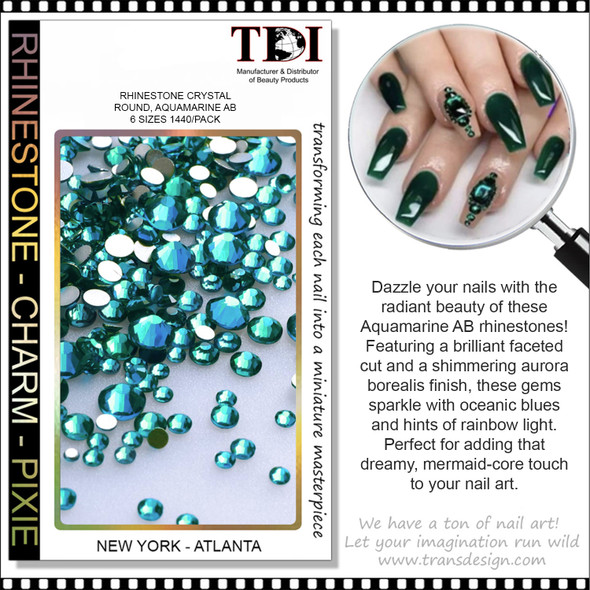 RHINESTONE CRYSTAL Indicolite 1440/Pack