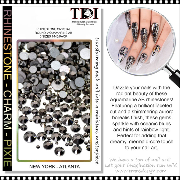 RHINESTONE CRYSTAL Jet Hematite 1440/Pack