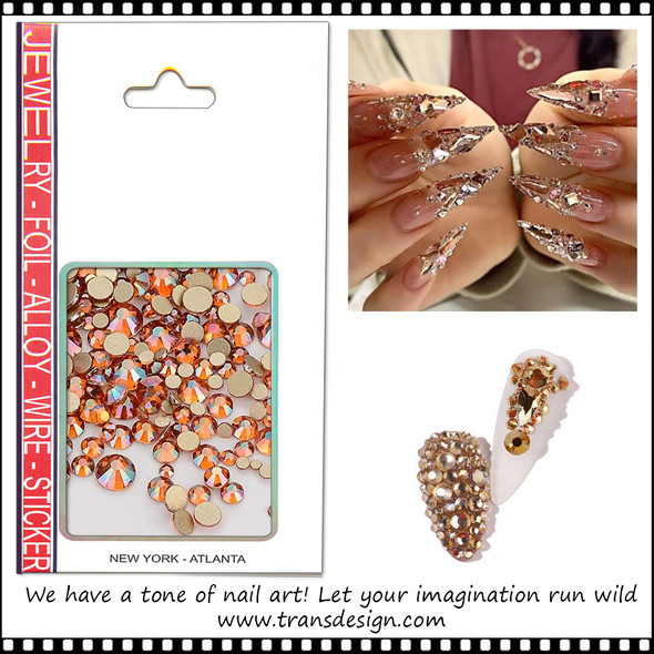 RHINESTONE CRYSTAL Amber 1440/Pack