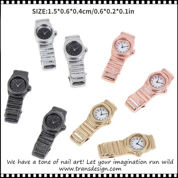 NAIL CHARM ALLOY Mini Watches Collection 2/Pack *