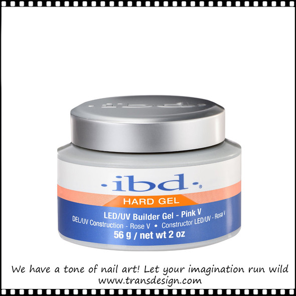 IBD HARD GEL Builder Pink V LED/UV Gel 2oz.