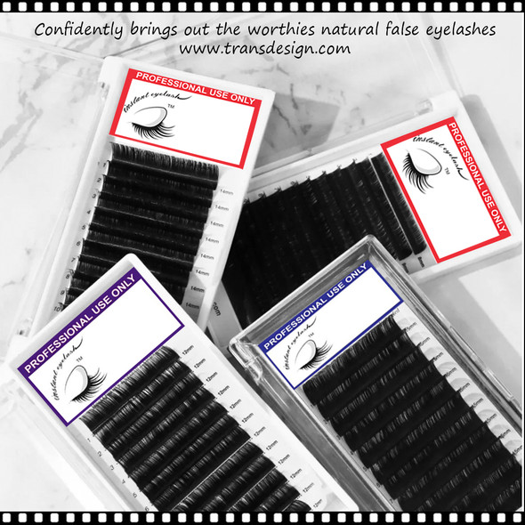 INSTANT Eyelash Self Fanning Tray Mix 0.12 D Curl  Size 8-14mm