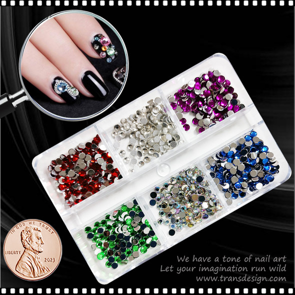 RHINESTONE CRYSTAL SS8 Mix Color 864/Case #6