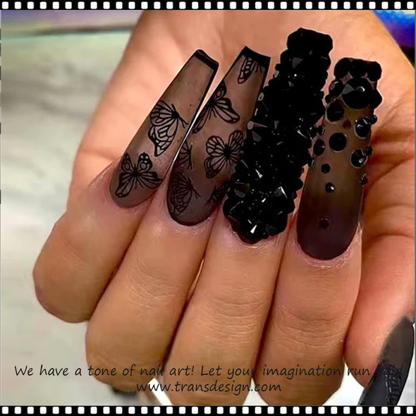 RHINESTONE CRYSTAL #SS8 Jet Black 1440/Pack