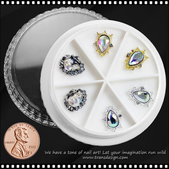 NAIL CHARM RHINESTONE Zircon Diamond 6/Case #10