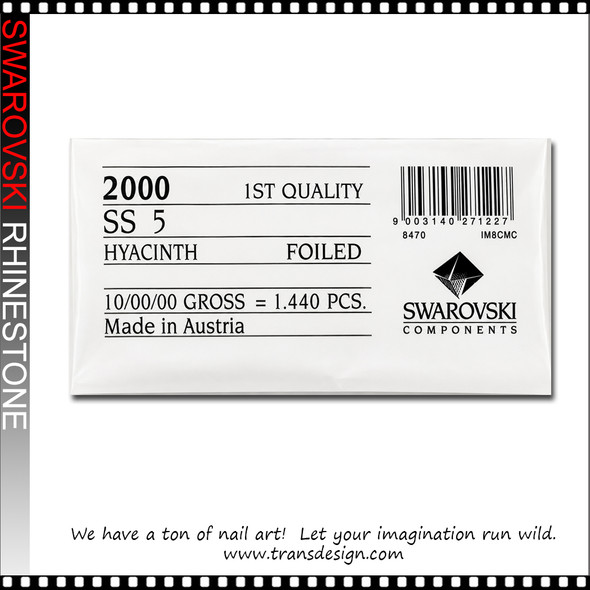 SWAROVSKI RHINESTONE #SS5 Hyacinth 1440/Pack
