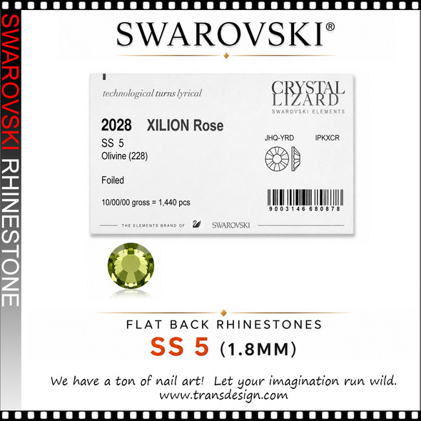 SWAROVSKI RHINESTONE #SS5 Olivine 1440/Pack