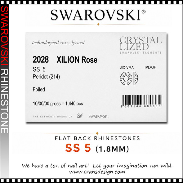 SWAROVSKI RHINESTONE #SS5 Peridot 1440/Pack