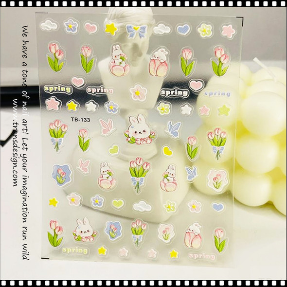 NAIL STICKER Spring Tulip #TB-133