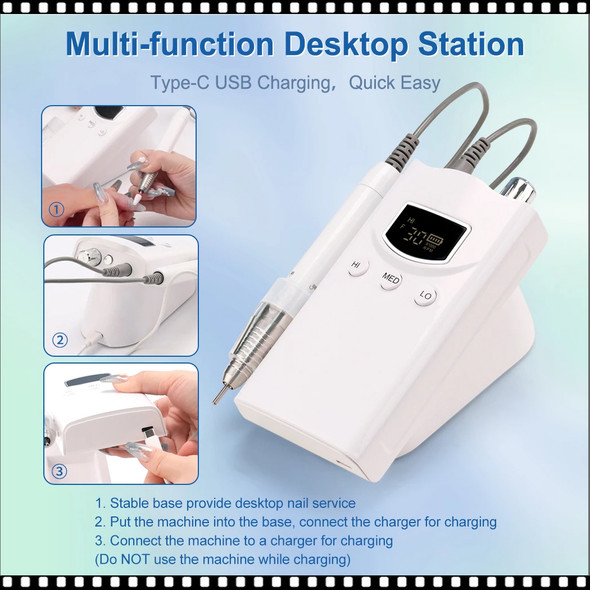 INSTANT SMART Professional Drill 35,000 RPM. White