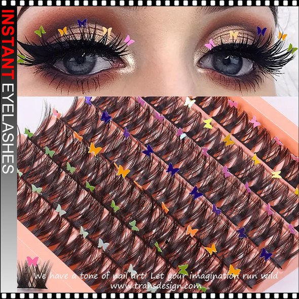 EYELASHES Segmented Butterfly Applique D Curl