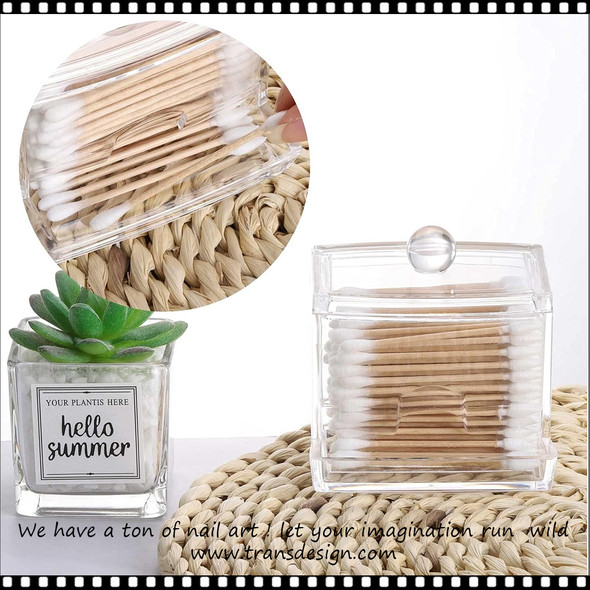 Qtip Holder Dispenser Big Clear