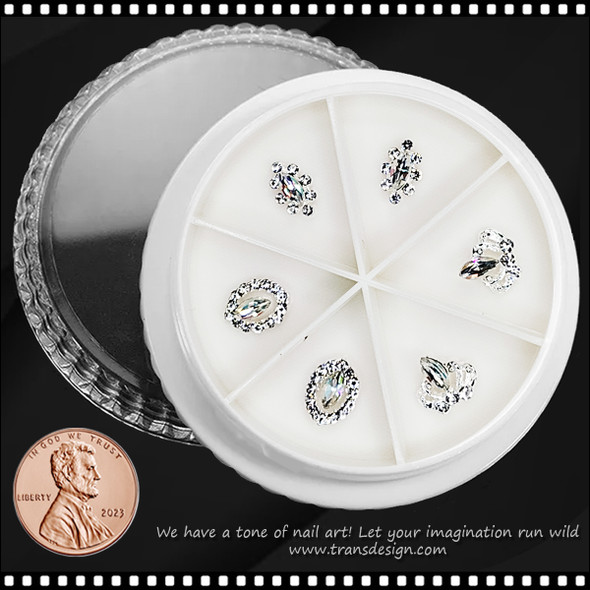 NAIL CHARM RHINESTONE Design 6/Case #61 