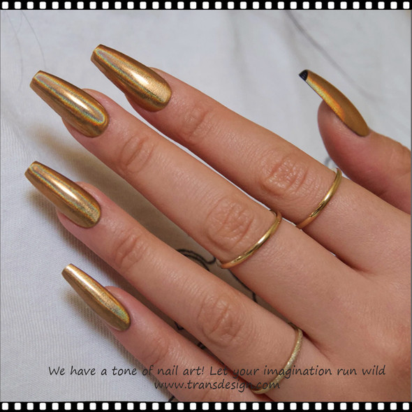 GLITTER HOLOGRAPHIC GLITTER Effect, Bronze XXX-Fine 1g