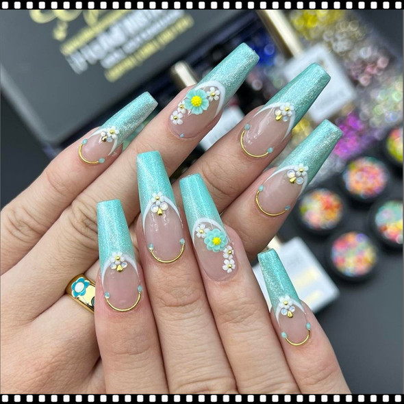 GLITTER 3D SUGAR Aqua 4g/Jar