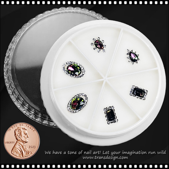 NAIL CHARM RHINESTONE Crystal Decoration 6/Case #9 *