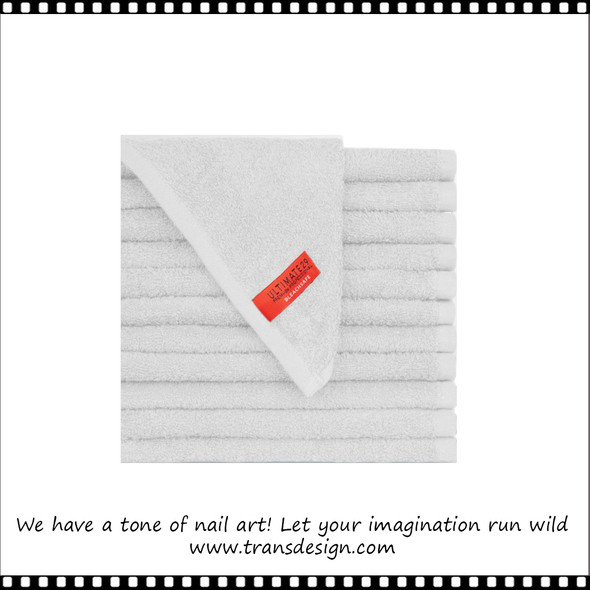 ULTIMATE29 White Salon Towels, Cotton, Bleach Safe, 16"x29"