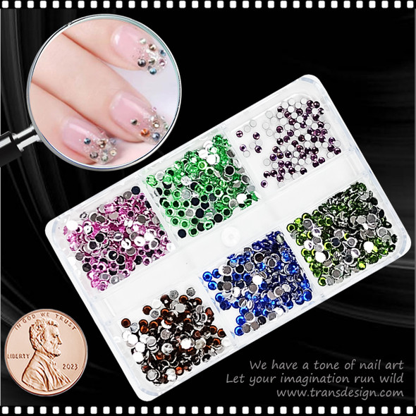 RHINESTONE CRYSTAL Mixed Color 600/Case #2