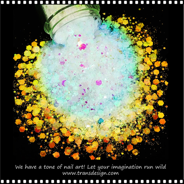 GLITTER CHUNKY CHAMELEON Gold to Green 4g/Jar