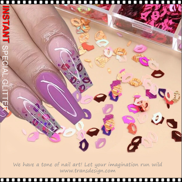 GLITTER Assorted Hologram Lip Case