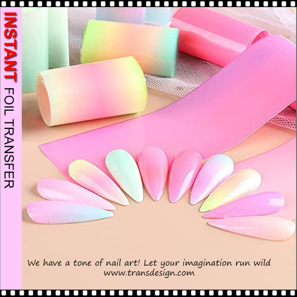 INSTANT FOIL Pastel Neon Ombre 10 Rolls/Case