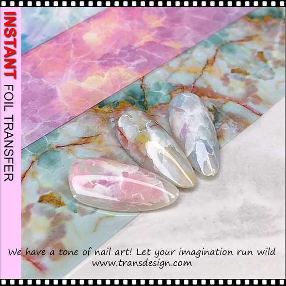 INSTANT FOIL Assorted Marble 10 Rolls/Case