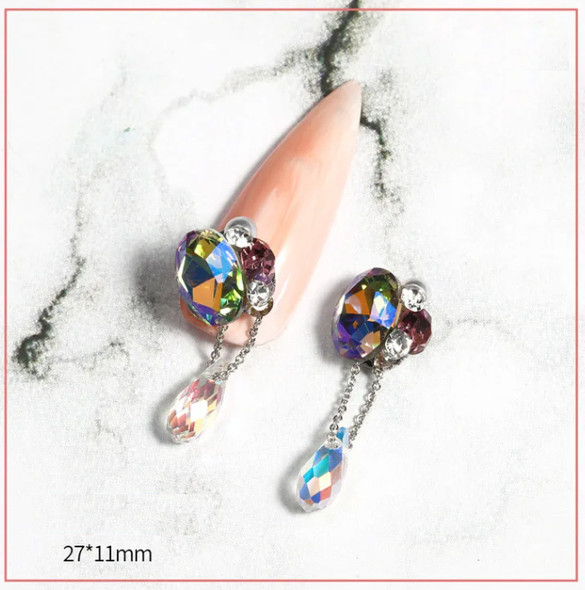 NAIL CHARM RHINESTONE Luxury Diamonds jewelry 6/Case *