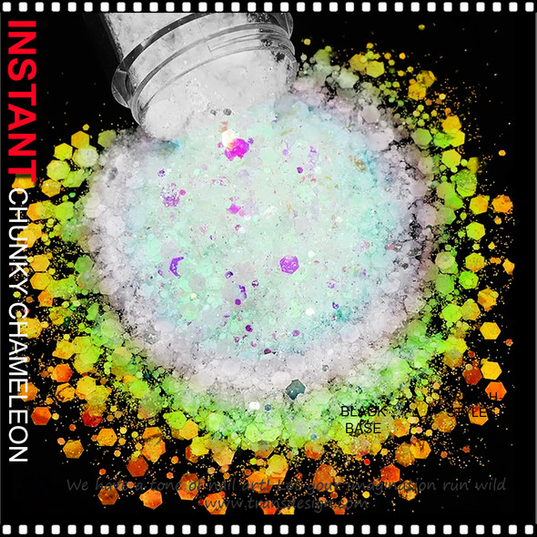 GLITTER CHUNKY CHAMELEON Copper to Green 4g/Jar