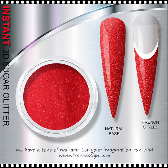 INSTANT 3D SUGAR GLITTER Red 5g.