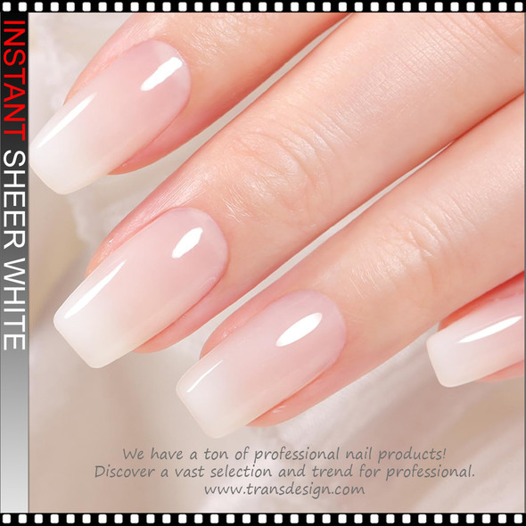INSTANT Gel Polish Sheer White 0.5oz.
