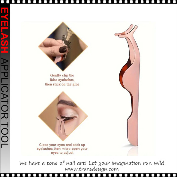 EYELASH Stainless Steel  Applicator Tool | Rose Gold