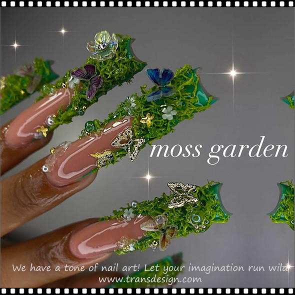 NAIL ART Eternal Moss Color 0.28oz/Bag | PINK/RED