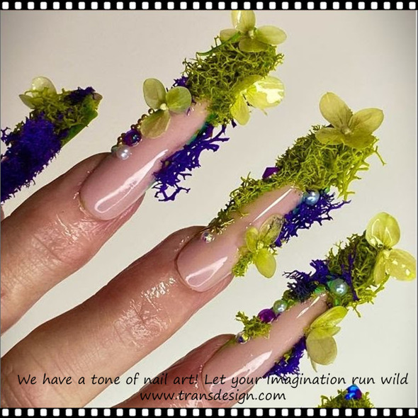 NAIL ART Eternal Moss Color 0.28oz/Bag | YELLOW/GREEN