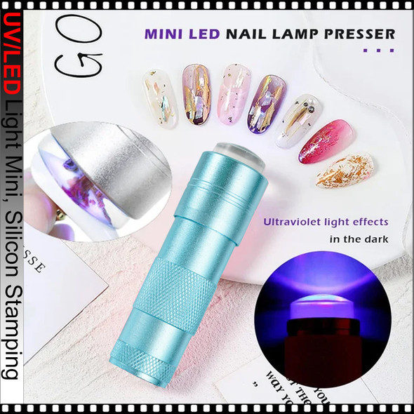 UV/LED Light Mini, Silicon Stamping TURQUOISE *