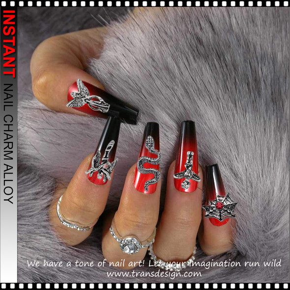 NAIL CHARM ALLOY Baroque Style Archangel 6/Case 