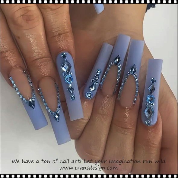 RHINESTONE Crystal Round, Aquamarine, 6 Sizes 1440/Pack *